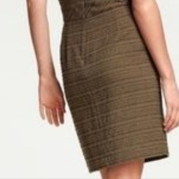 TRINA TURK Cora Strapless Tweed Sheath Dress. Olive. Size 2 NWT - Picture 2 of 16